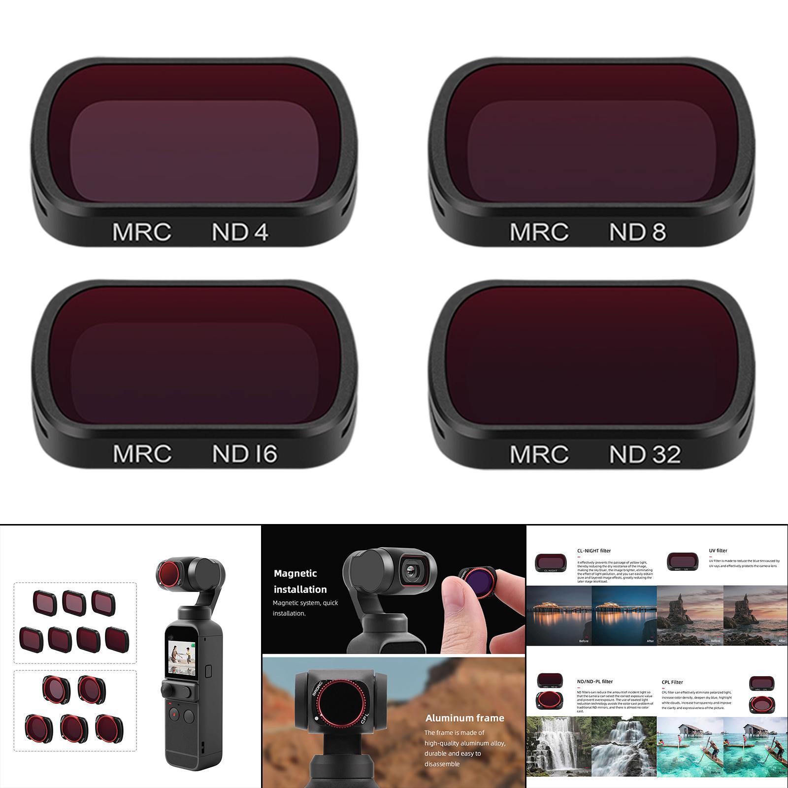 Camera Optical Glass Lens Filter  CPL ND8 ND16 ND32