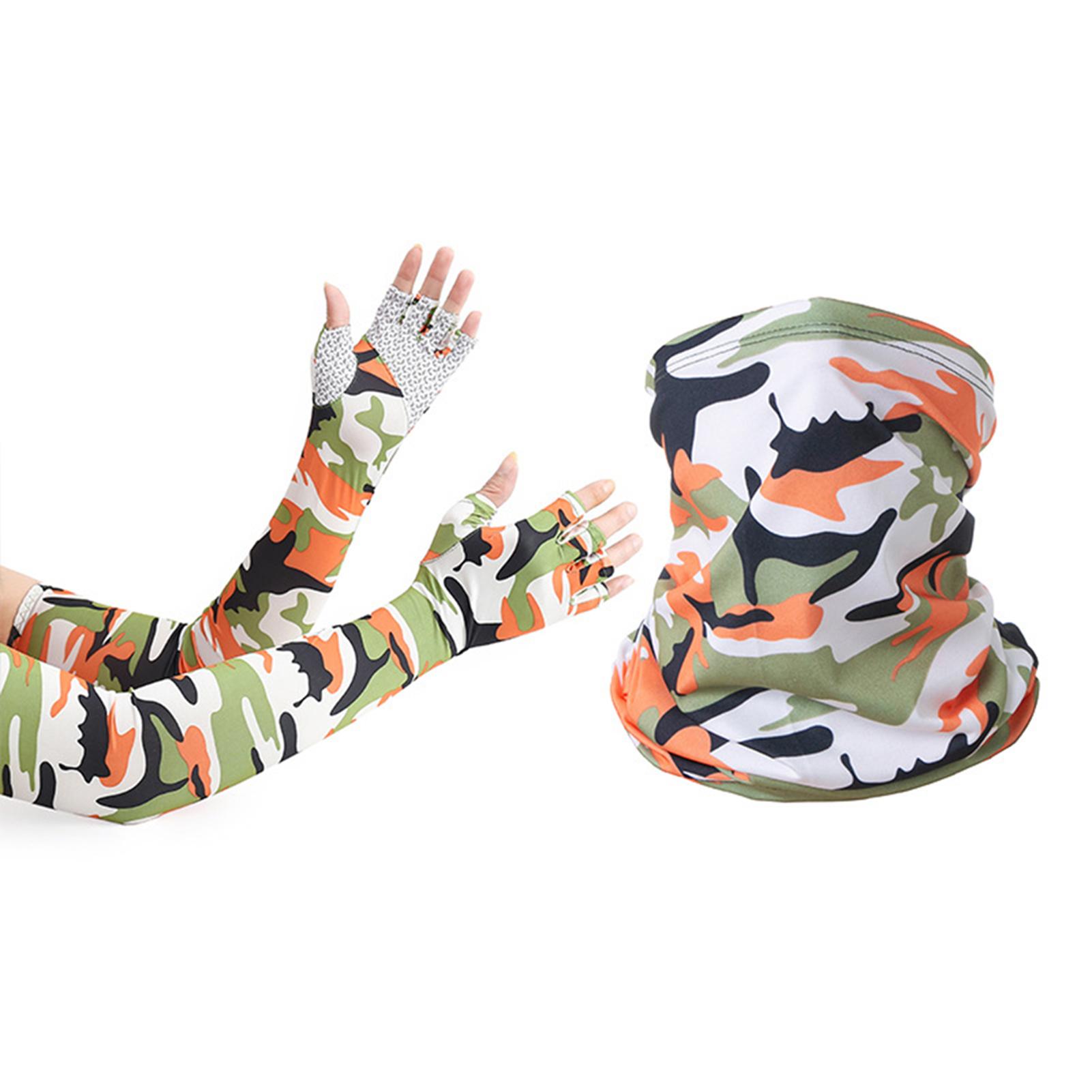 Bao Tay Dài Kèm Mặt Nạ Chống Nắng Thoáng Khi Unisex
