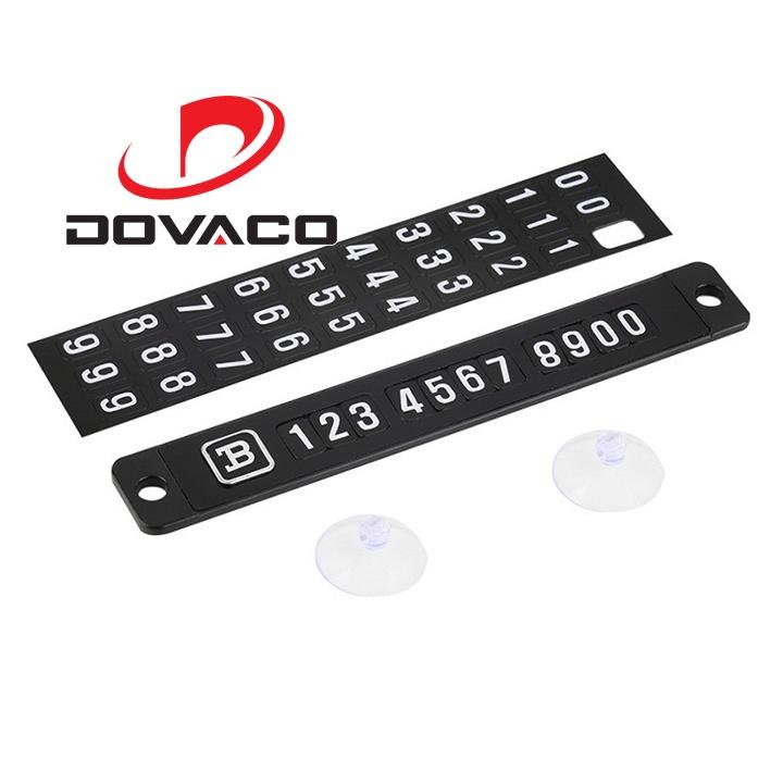 Bảng số điện thoại gắn táp lô ô tô khi đỗ xe V3