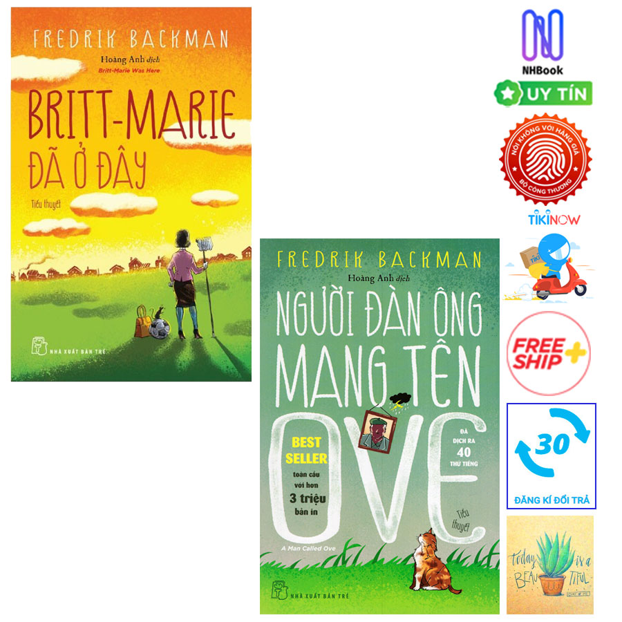 Combo Britt - Marie Đã Ở Đây Và Người Đàn Ông Mang Tên Ove Tặng Kèm Sổ Tay