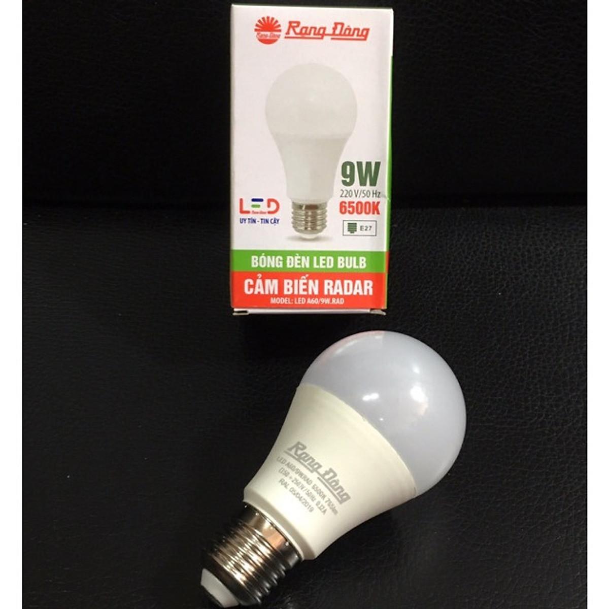 Bóng Đèn LED BULB Cảm Biến 9W Rạng Đông