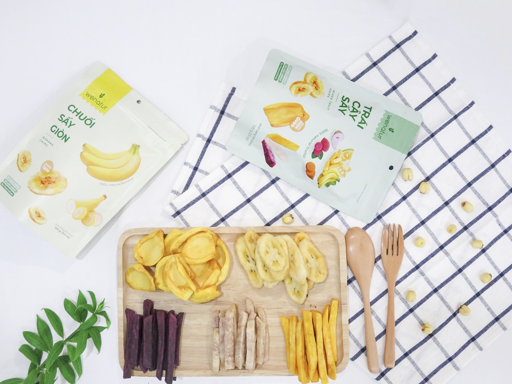 Combo Trái Cây Sấy Thập Cẩm và Mít Sấy Giòn We'natur