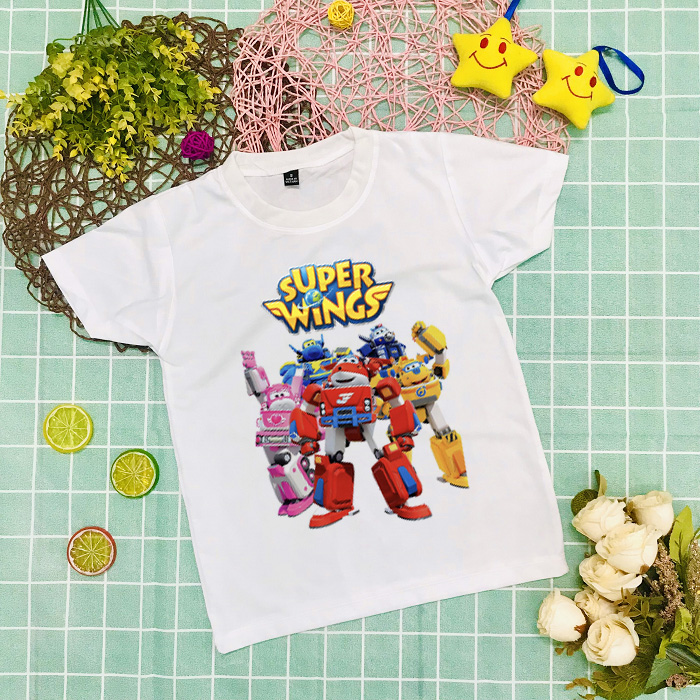 Áo thun in hình Đội Bay Siêu Đẳng - Super Wings cho bé