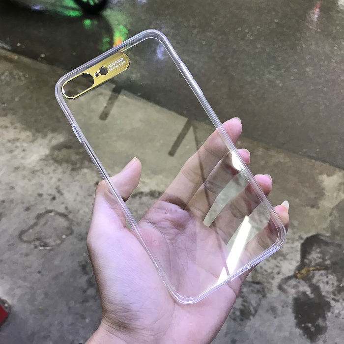 Ốp lưng trong suốt viền mềm bảo vệ camera dành cho iPhone 6/6S chính hãng Auto Focus