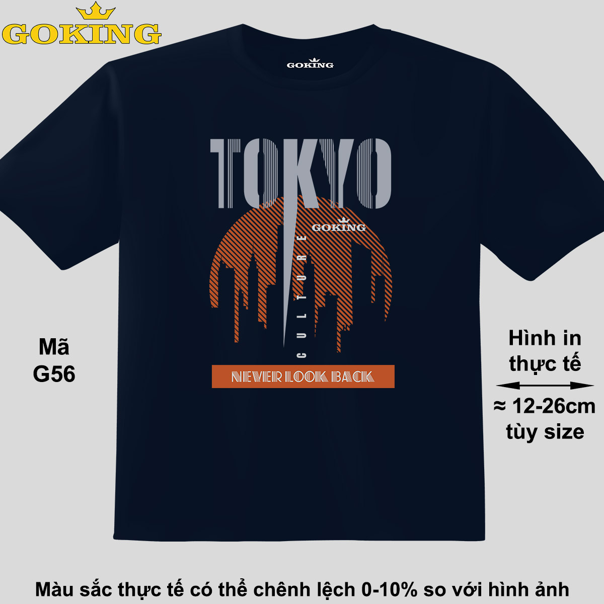 TOKYO, mã G56. Áo thun đẹp cho cả gia đình. Áo phông hàng hiệu Goking, công nghệ in Nhật Bản siêu nét. Form unisex cho nam nữ, trẻ em, bé trai gái. Quà tặng ý nghĩa cho bố mẹ, con cái, bạn bè, doanh nghiệp, hội nhóm