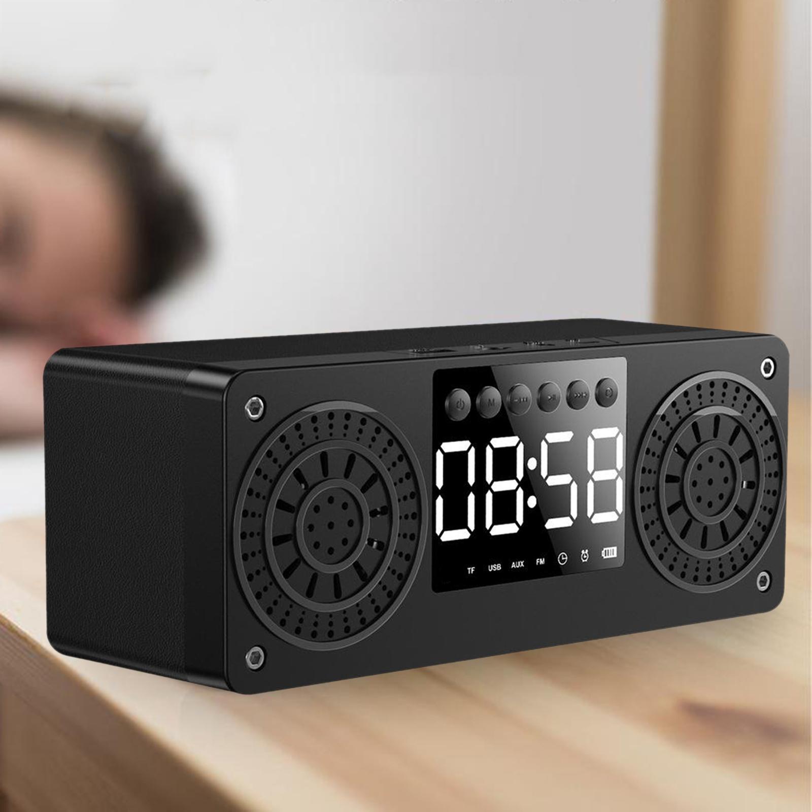 Bluetooth Portable Wooden Soundbar Audio Player for Home Office Computer black