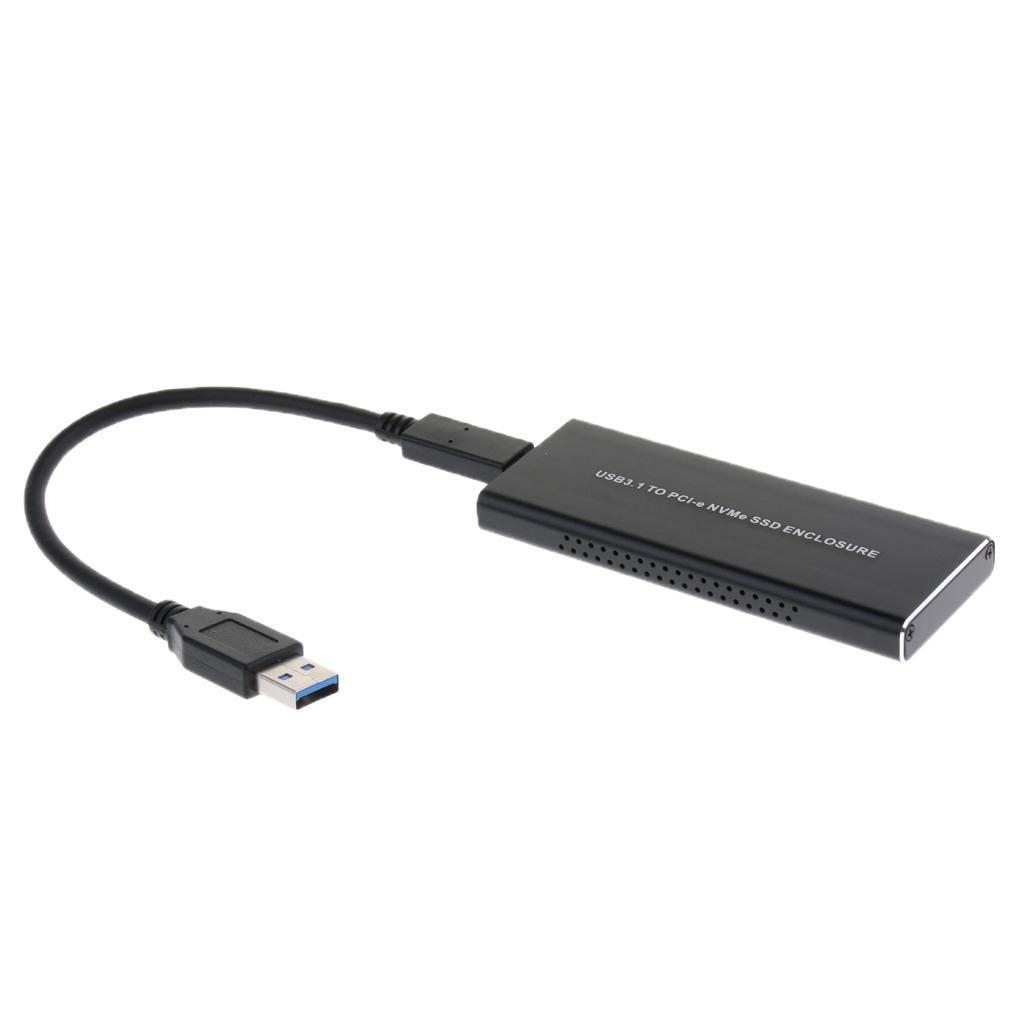 M.2 NVME To USB3.1 Type-C 10GBPS Enclosure M.2 PCI-E SSD External Drive Box
