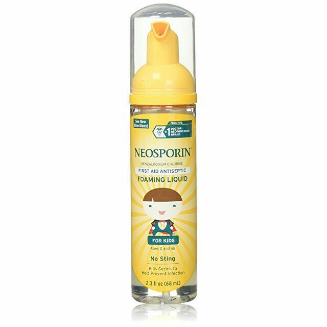 Bọt rửa vết thương dạng xịt Neosporin, không nhói rát