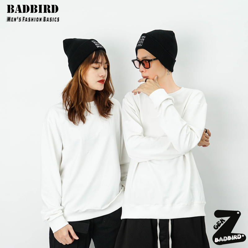 Áo Thun Dài Tay Unisex nam nữ form rộng Oversize, Sweater chất nỉ da cá cao cấp trơn basic, GENZ, Thương hiệu Việt