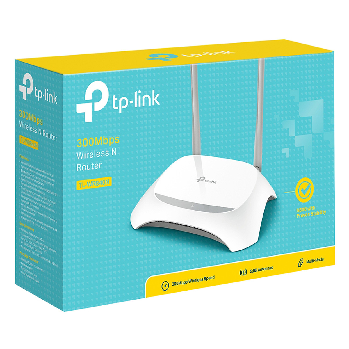 Router Wifi Chuẩn N TP-Link TL-WR840N - Hàng Chính Hãng