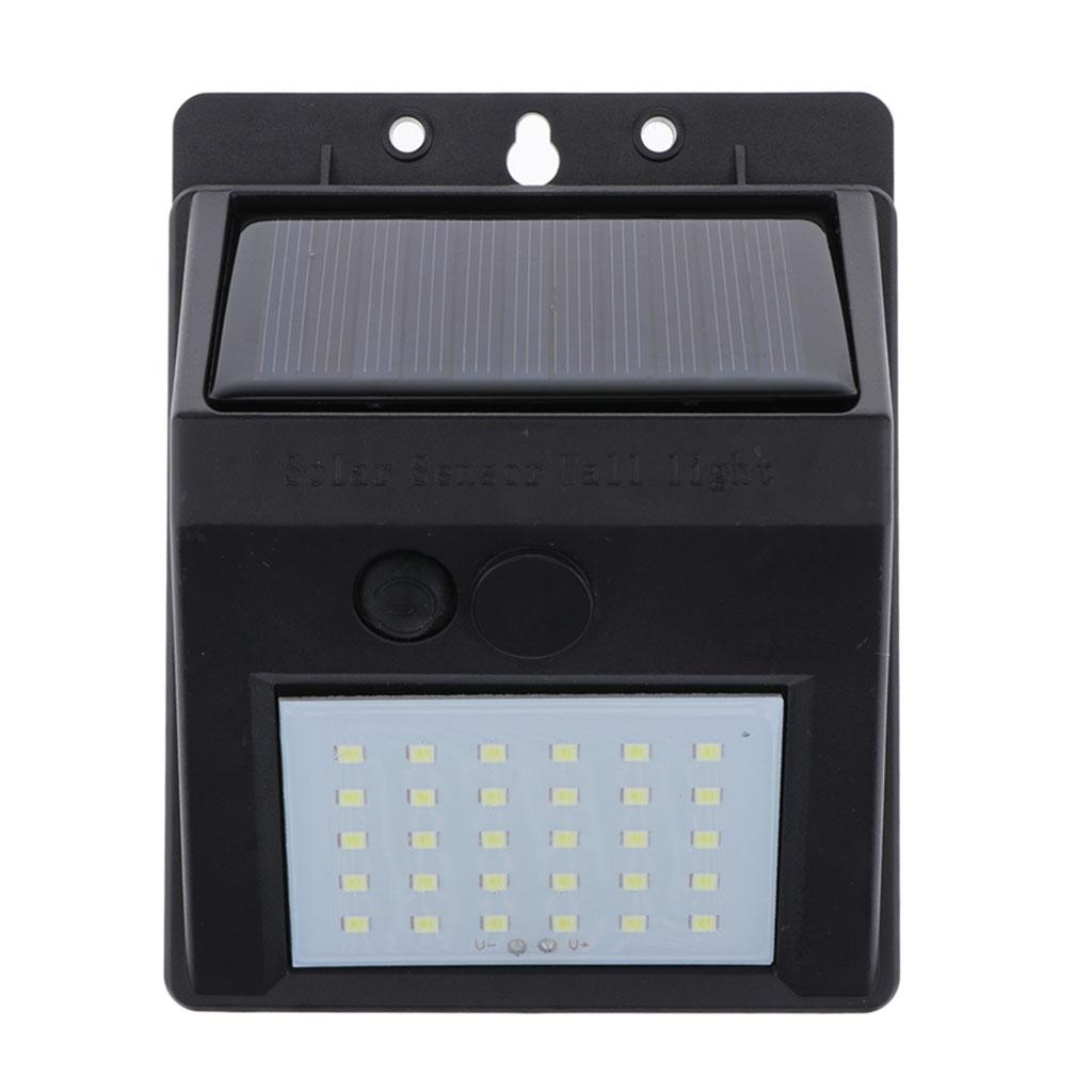2x Solar Lights Outdoor Waterproof Solar Wall Lamp for Garden Pathway 30 LED
