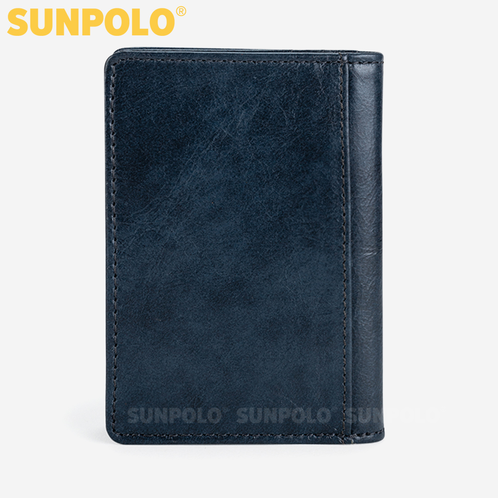 Ví Da Nam, Ví Đựng Thẻ Nam Da Bò SUNPOLO WSCA52