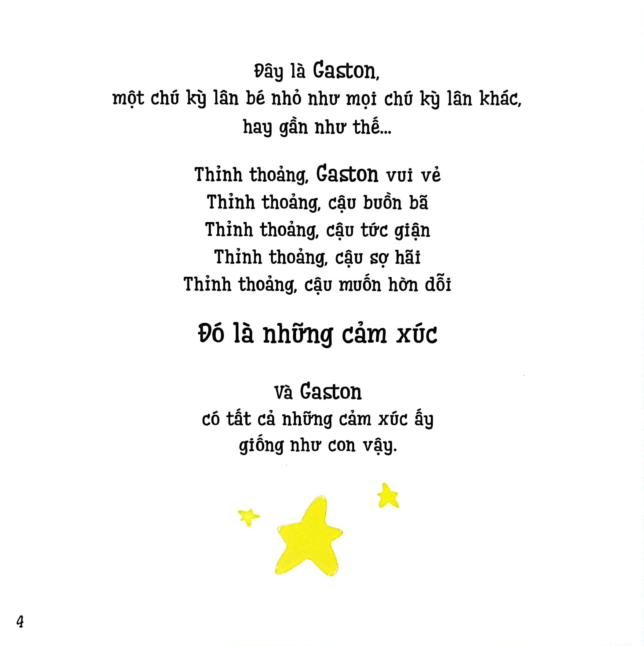 Ehon Thông Minh Cảm Xúc - Những Cảm Xúc Của Gaston - Con Buồn (Từ 3-8 Tuổi)