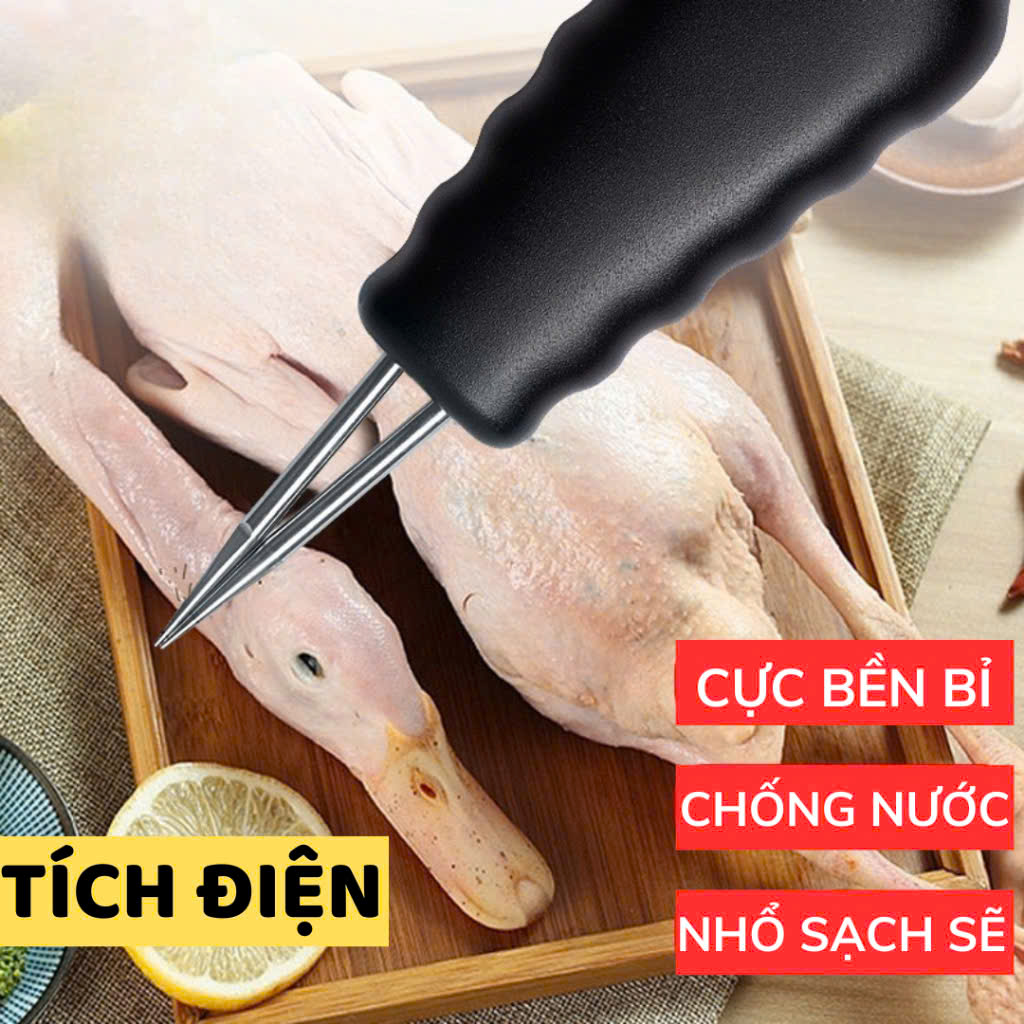 Máy Nhổ Lông Gà Vịt Lợn Cầm Tay Tích Điện Động Cơ Kép: Nhỏ Gọn, Tiện Lợi [Hàng Tốt, Giá Rẻ]