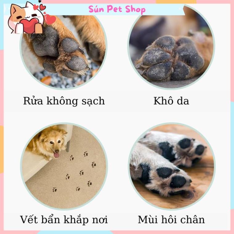 Bọt rửa chân cho chó mèo Borammy 150ml