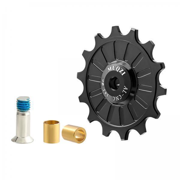 2x Bike Guide Wheel, Aluminum Alloy Rear Derailleur Jockey Wheel Rear Derailleur Pulley Bike Accessories