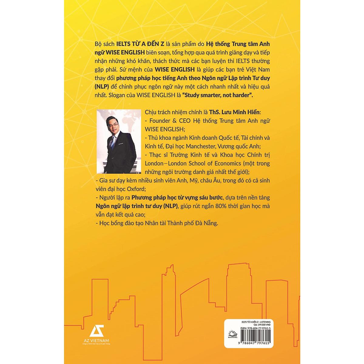 IELTS Từ A Đến Z - Listening - Bản Quyền