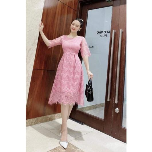 ĐẦM XÒE REN GỢN SÓNG TAY LỠ
