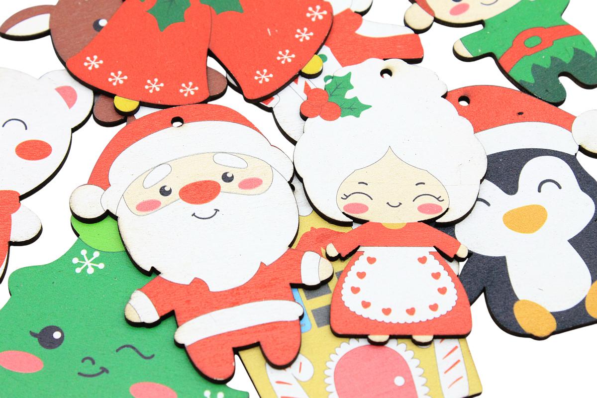 Dây Hình Gỗ Trang Trí Giáng Sinh - Bách Mộc - Set 3