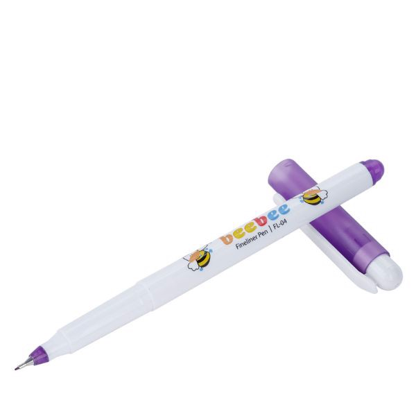 Hộp 10 Bút lông kim Beebee Thiên Long FL-04 Ngòi 0.3mm - Mực tím