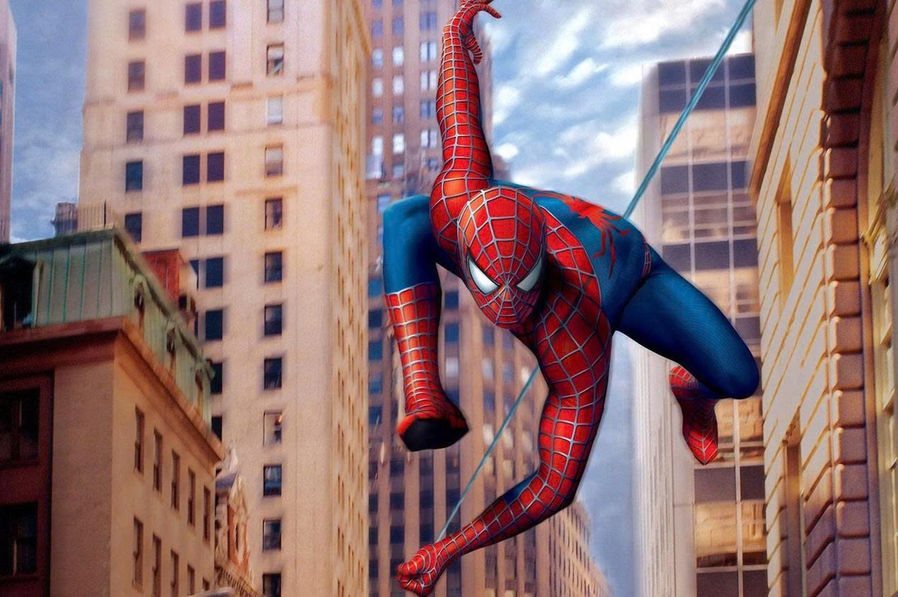 (HCM) Tranh dán tường 3d người nhện, batman, spiderman có sẵn keo( có in theo yêu cầu)