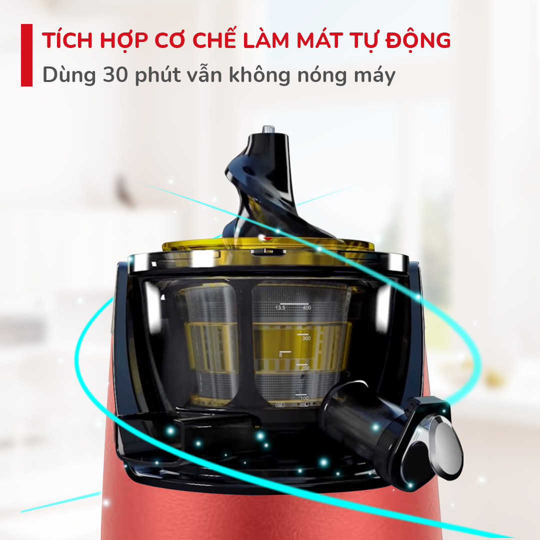 Máy ép trái cây Kuvings EVO820 đỏ - Hàng Chính Hãng