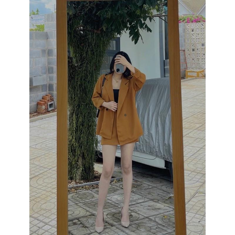 SET VEST 2 MÓN: KHOÁC VEST TÚI + CHÂN VÁY