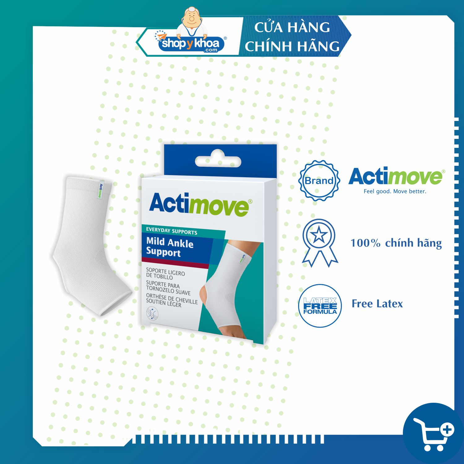 Bó cổ chân hở gót 75603-DAY Actimove Mild Ankle Support