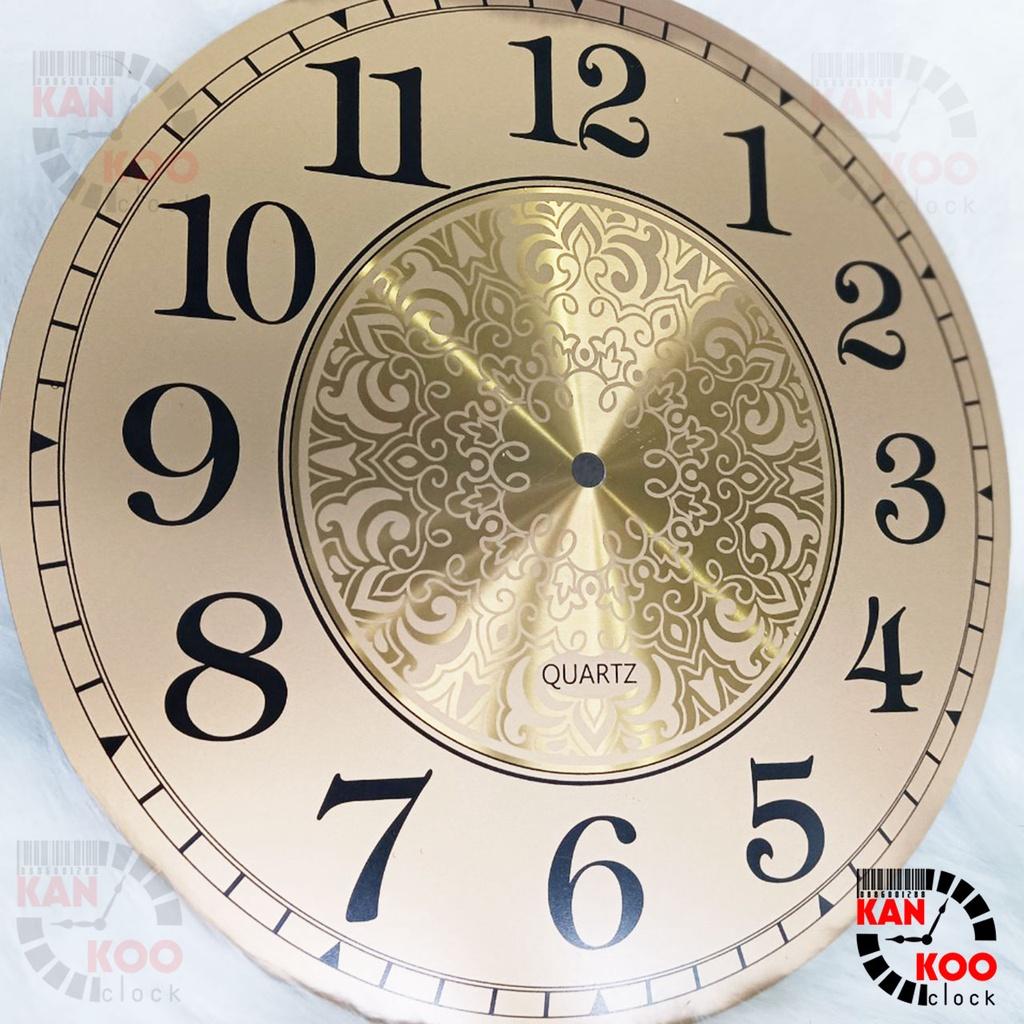 Mặt số đồng hồ treo tường nhôm dày loại XỊN đường kính 30cm - kiểu số học trò