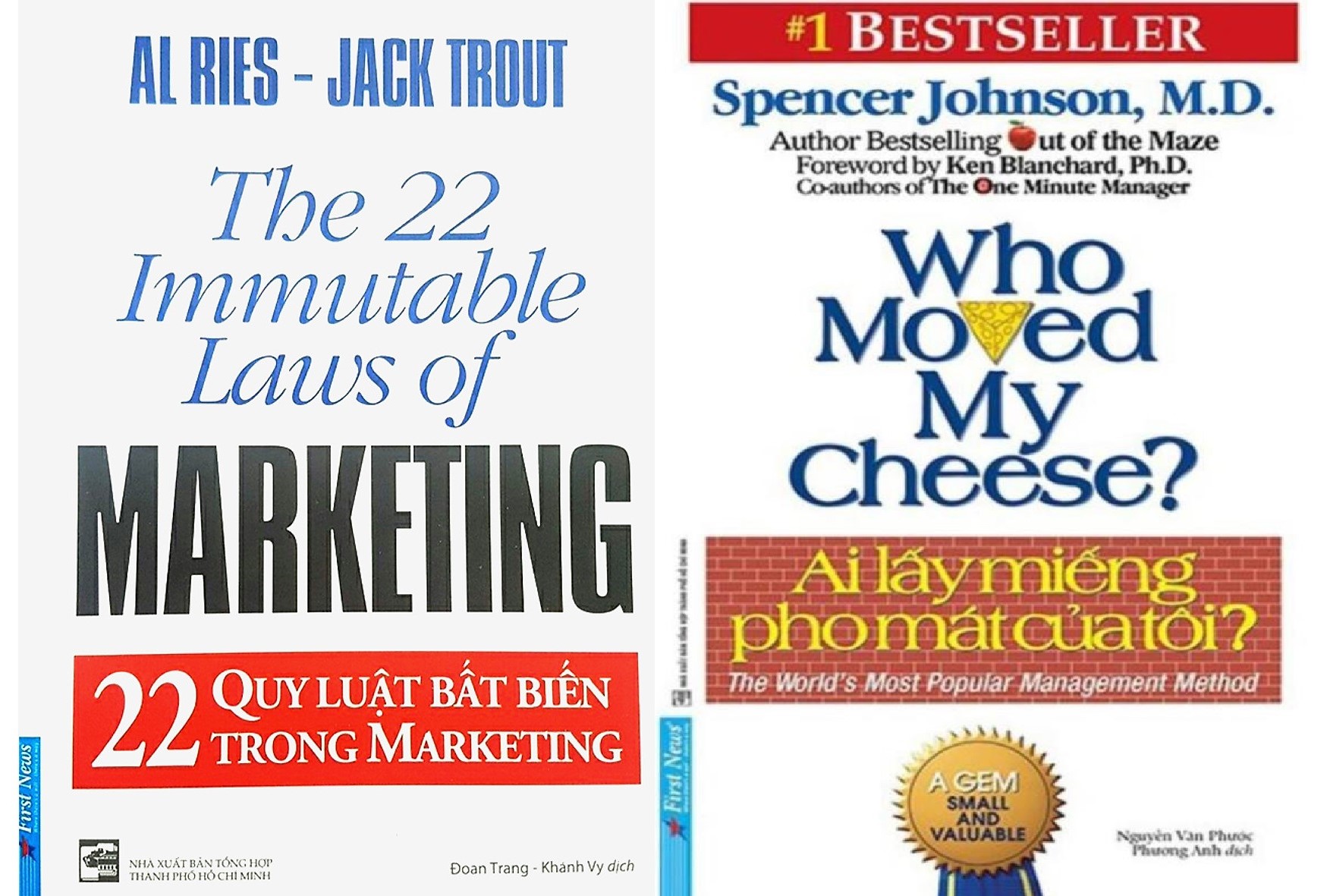 Combo 2 Cuốn Sách 22 Quy Luật Bất Biến Trong Marketing  Ai Lấy Miếng Pho Mát Của Tôi