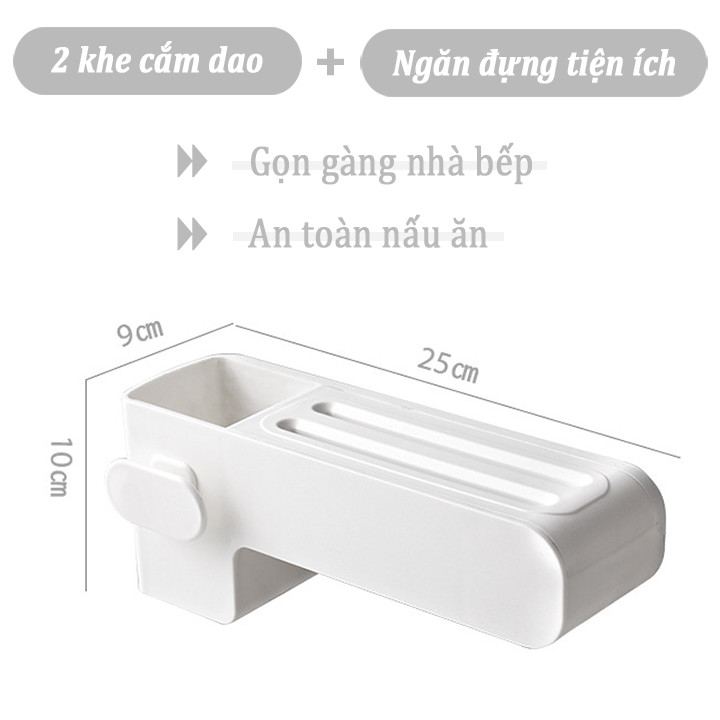 Kệ để dao, kéo, đũa nhà bếp dán tường cao cấp 5288