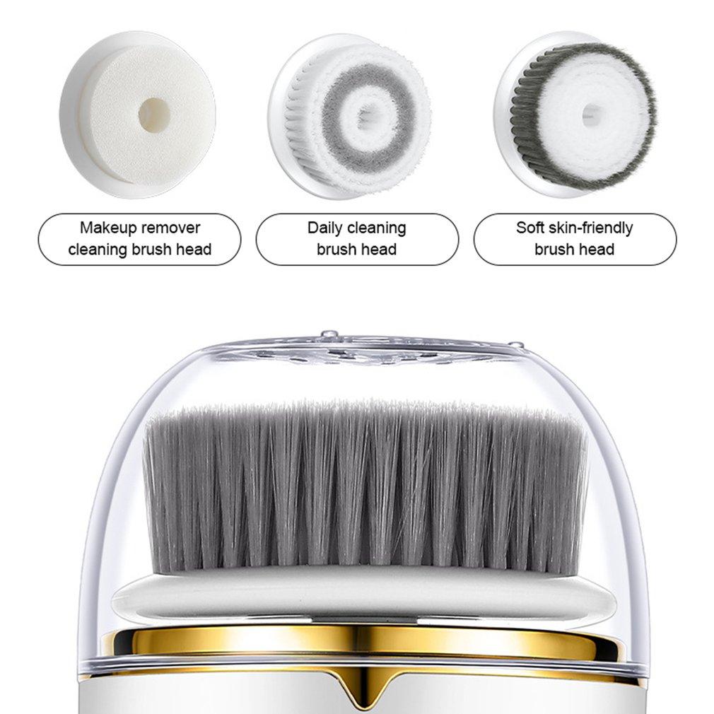 Có Thể Thay Thế Đầu Bàn Chải Mềm Mại Làm Sạch Dụng Cụ Đa Chức Năng Điện Xoay Phù Hợp Cho Sâu Làm Sạch Lỗ Chân Lông