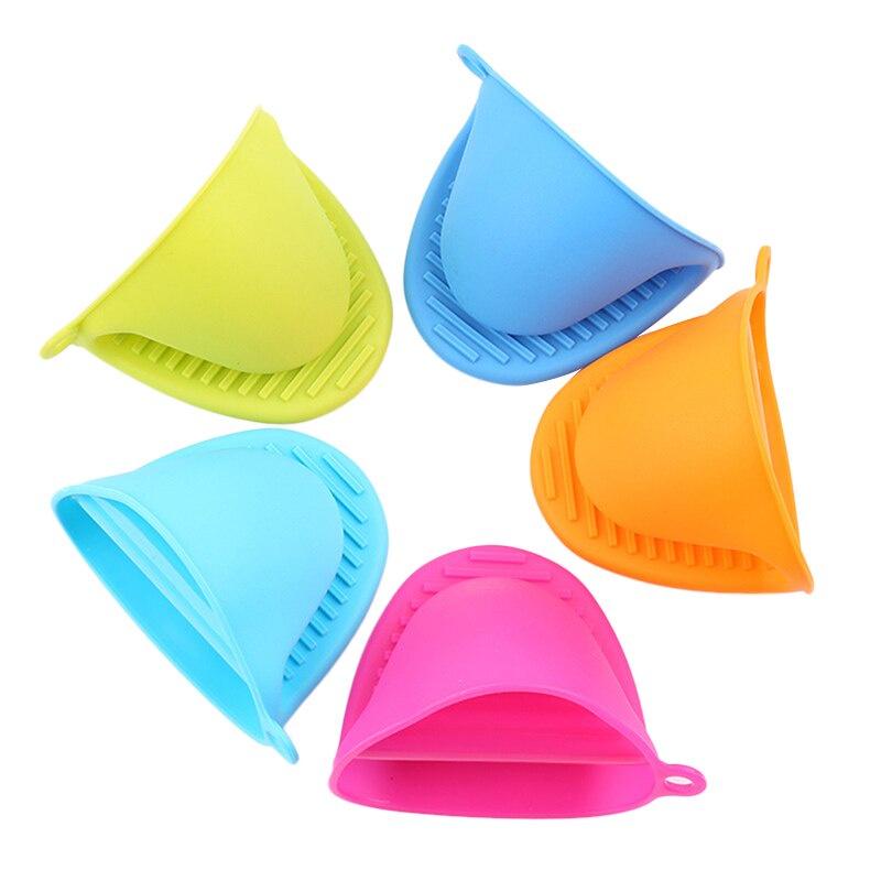 1Pc Kitchen Silicone Heat Resistant Gloves Clips Insulation Non Stick Anti-slip Pot Bowel Holder Clip Cooking Baking Oven Mitts