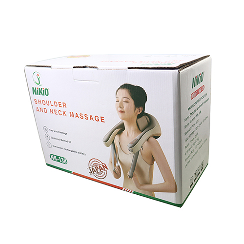 Máy massage xoa bóp day ấn cổ vai gáy 6D Nikio NK-138 - Pin sạc