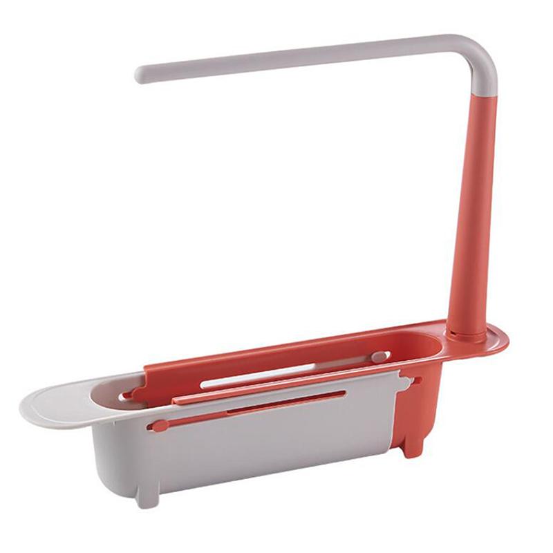 Lưới Đỏ Kính Thiên Văn Bồn Rửa Kệ Bồn Rửa Nhà Bếp Nhà Tổ Chức Xà Phòng Khăn Xốp Giá Đỡ Thoát Giá Giỏ Đựng Đồ Tiện Ích Phụ Kiện