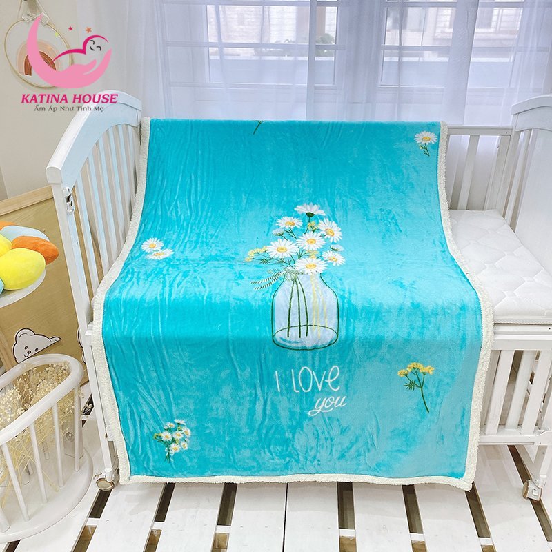 Chăn cho bé 1mx1m4, chăn mền lông dày dặn đắp ấm, cực mềm mịn sướng tay, họa tiết rất đáng yêu