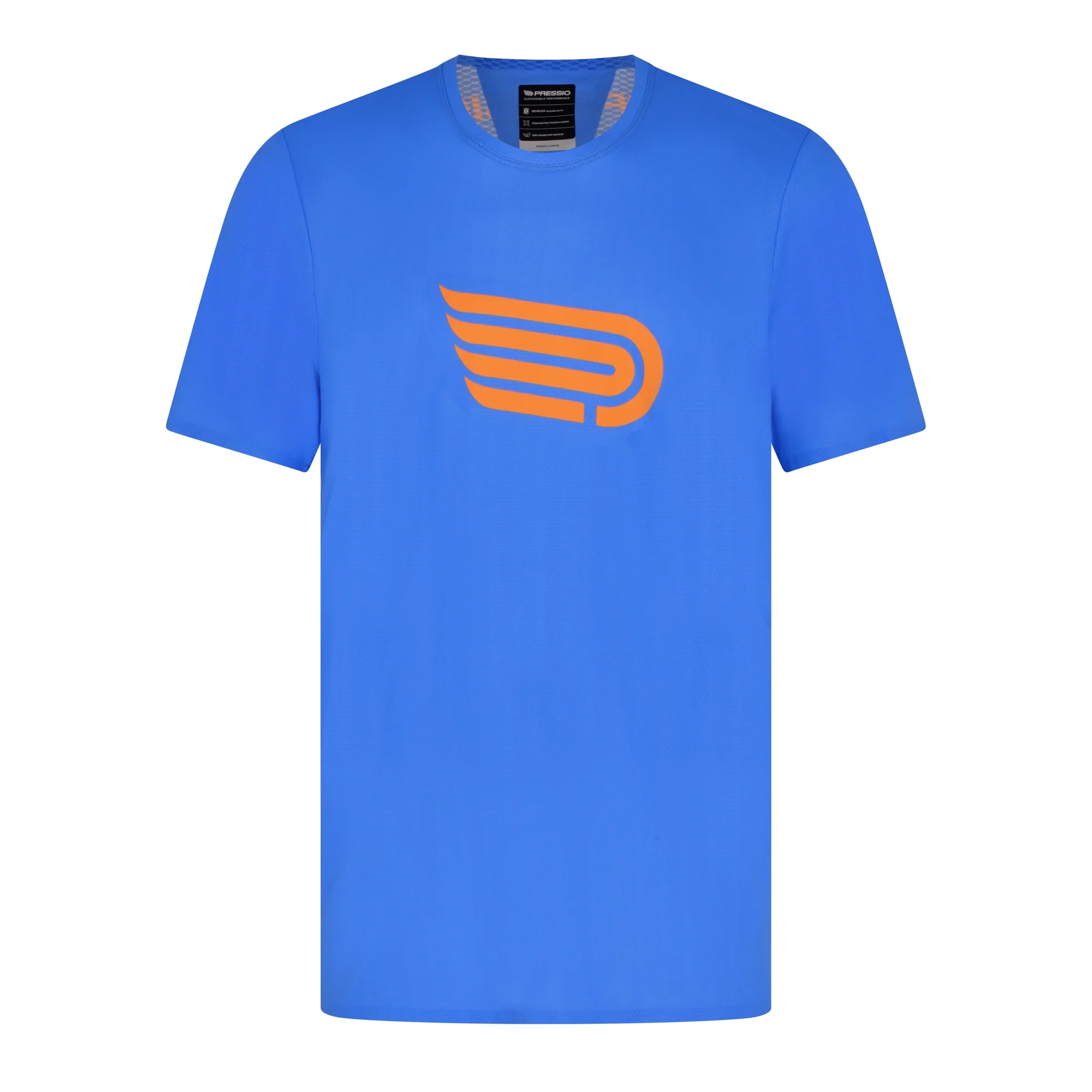 Áo Thun Chạy Bộ Nam Ngắn Tay Pressio - Men’s Run Elite Short Sleeve Top - Blue/Orange