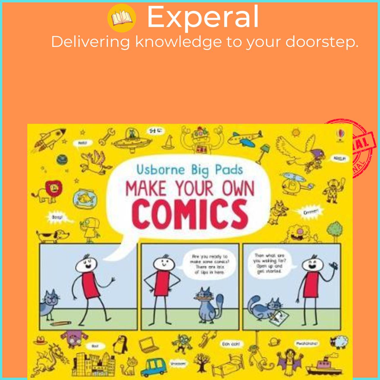 Sách - Make Your Own Comics by Louie Stowell (UK edition, paperback)