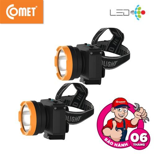 Đèn Pin Sạc Led Đội Đầu Comet CRT1612 3W siêu sáng - Hàng chính hãng