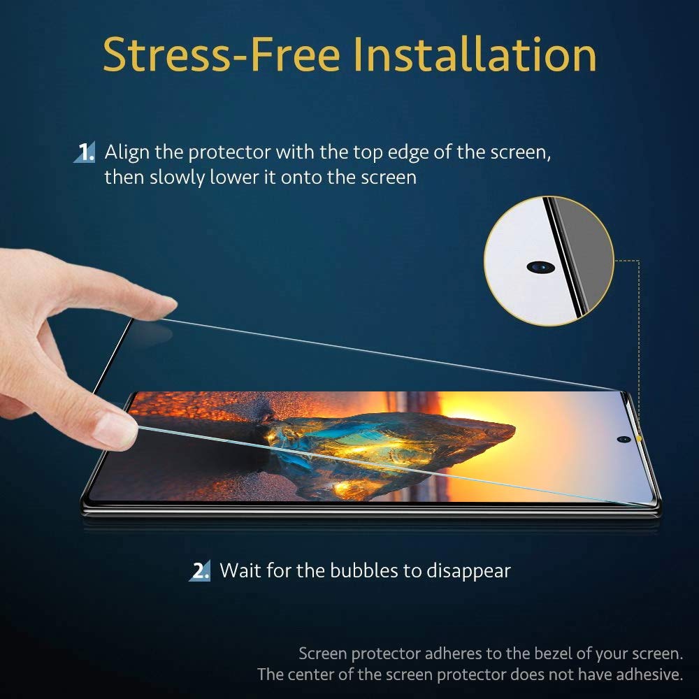 Miếng dán kính cường lực 3D cho Samsung Galaxy S21 / Galaxy S21 Ultra / Galaxy S21 Plus / Galaxy S21+ hiệu Kuzoom Protective Glass - mỏng 0.3mm, vát cạnh 2.5D, độ cứng 9H, viền cứng mỏng - Hàng nhập khẩu