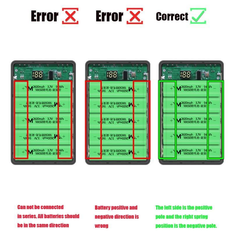 Hộp Sạc Dự Phòng L5 5x18650