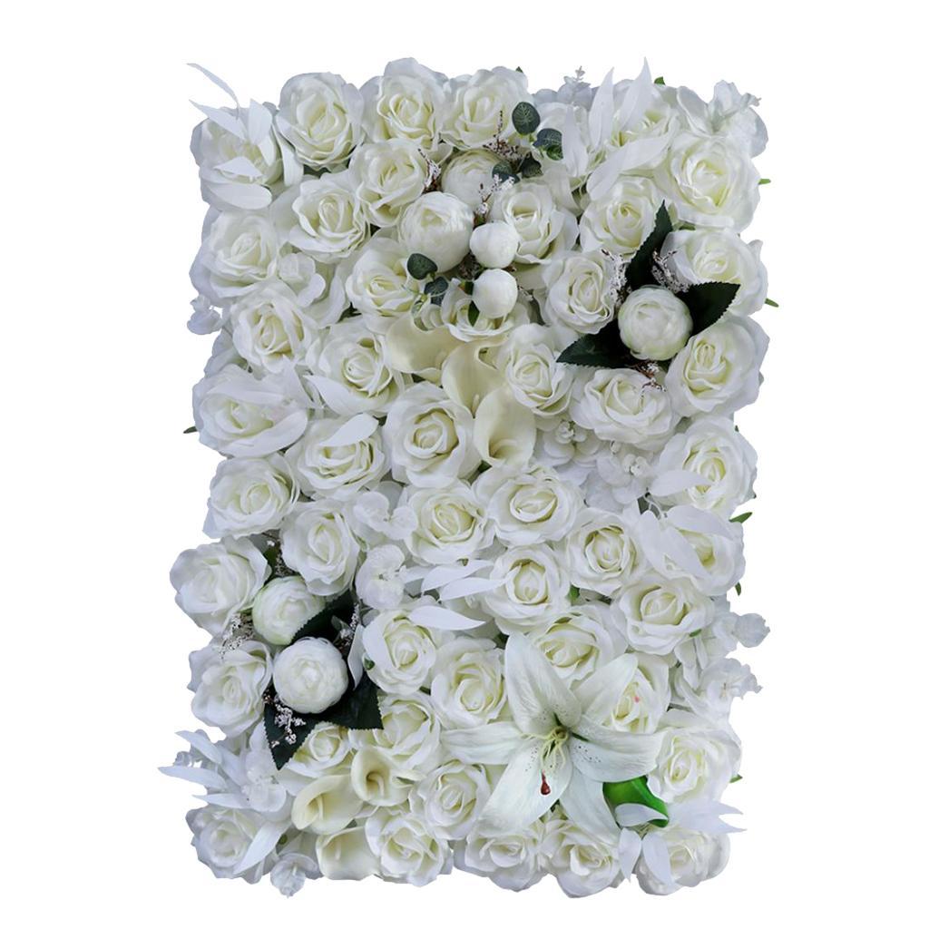 Simulation Silk Flowers Wall Panels Wedding Venue Home Shop Window Decor
