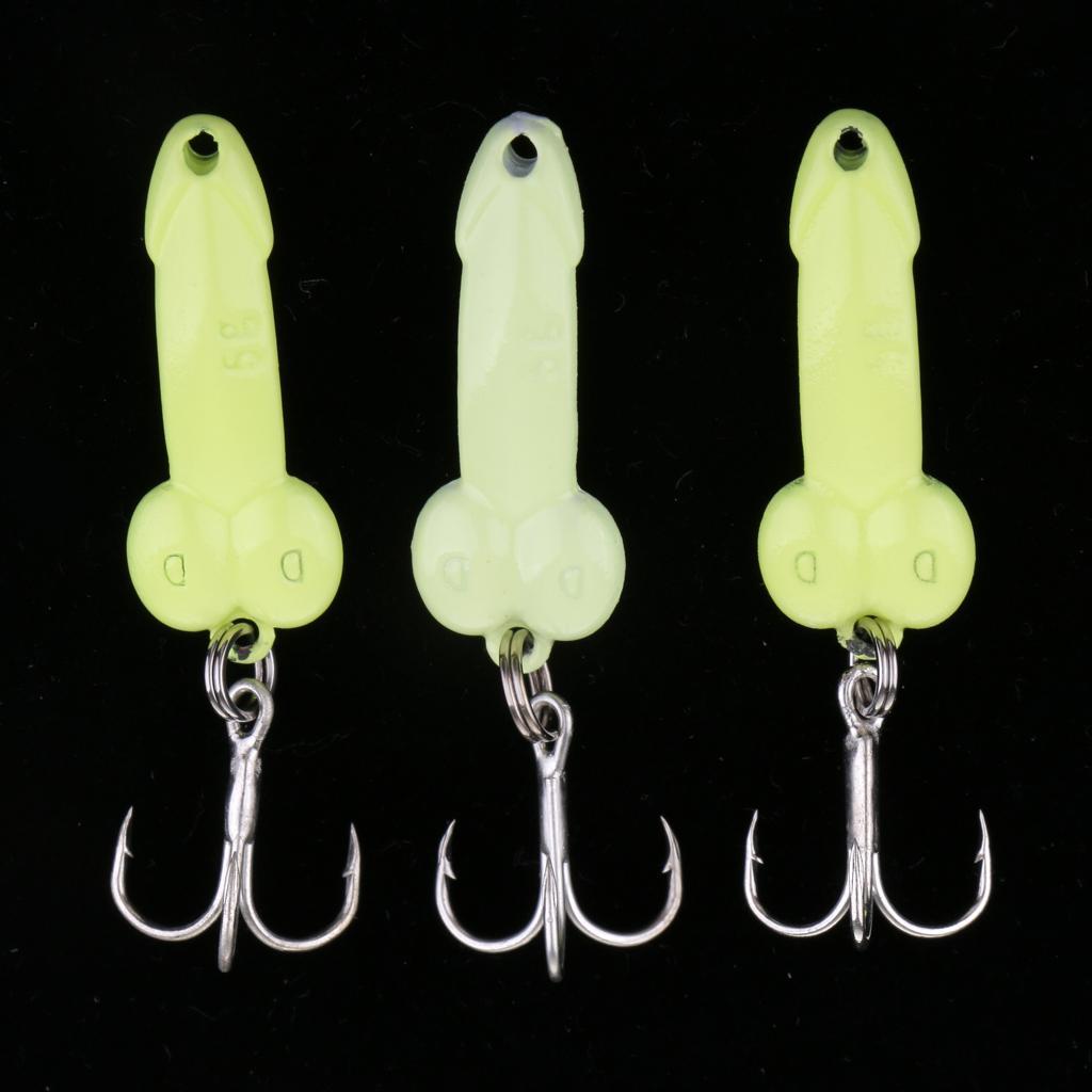3Pcs 3.5cm Artificial Simulation Metal Sequins Metal Sequins Fishing Hooks