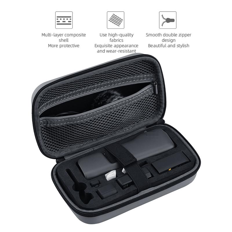 Mini Carrying Case For Pocket 2 Portable Bag Storage Hard Shell Box For Pocket 2 Creator Combo Gimbal Accessories