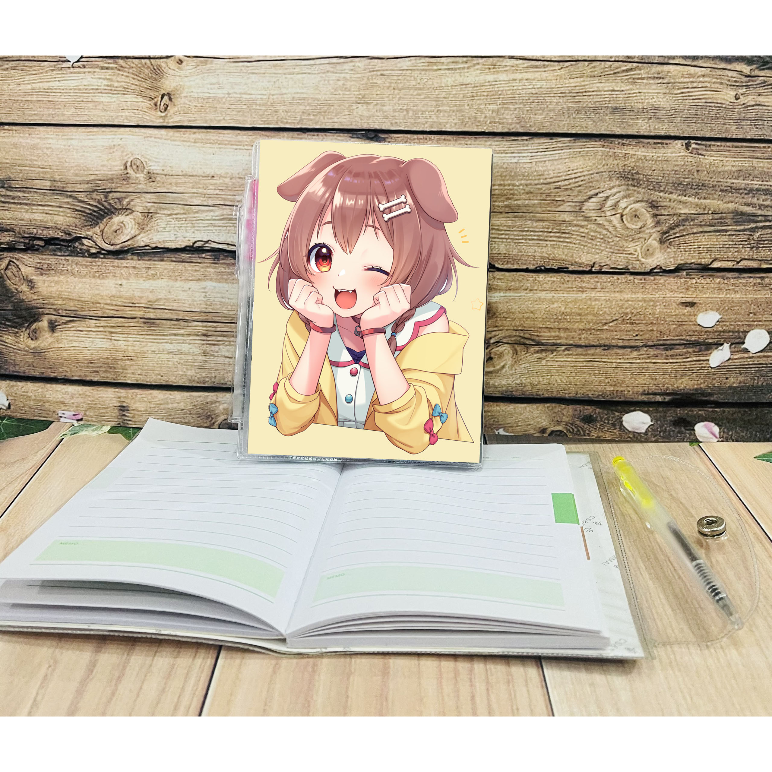 Sổ tay nhỏ kèm bút Inugami Korone-Hololive