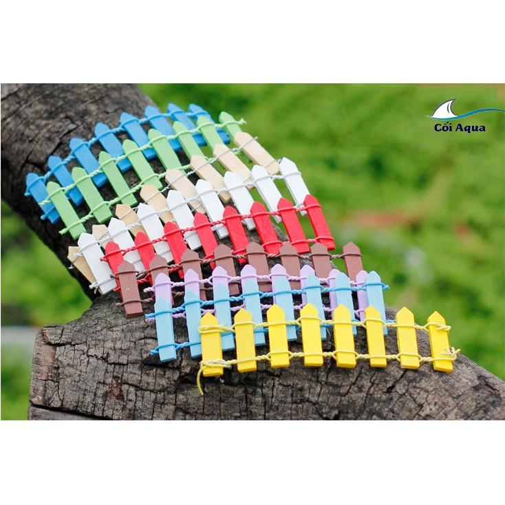 Tiểu cảnh mini ️ Hàng rào trang trí nhiều màu sắc trang trí tiểu cảnh,sen đá, sân vườn, bể cá, bể terrarium