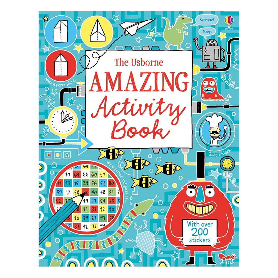 Sách tương tác tiếng Anh - Usborne Amazing Activity Book