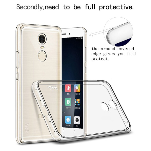 Ốp lưng Xiaomi Redmi note 4x dẻo trong suốt mỏng 0.6mm chống trầy xước