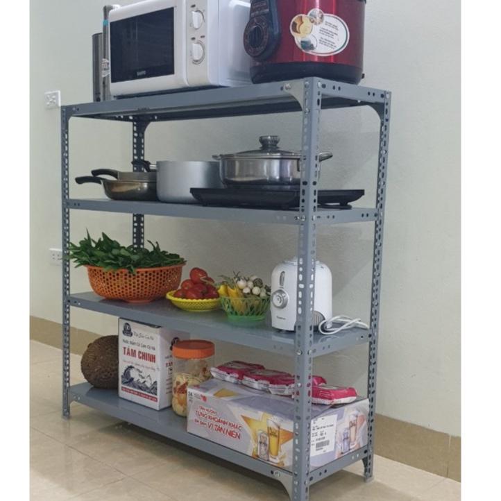Kệ sắt V lỗ 4 tầng kệ để hàng hóa ,kệ trưng bày