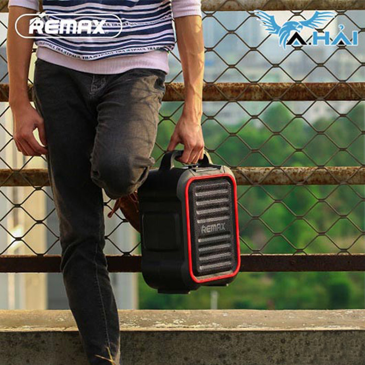 Loa Bluetooth Remax RB-X3 có quai xách tặng kèm Micro không dây - Hàng nhập khẩu